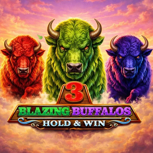 3 Blazing Buffalos: Hold & Win