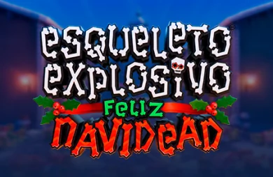 Esqueleto Explosivo Feliz Navidead