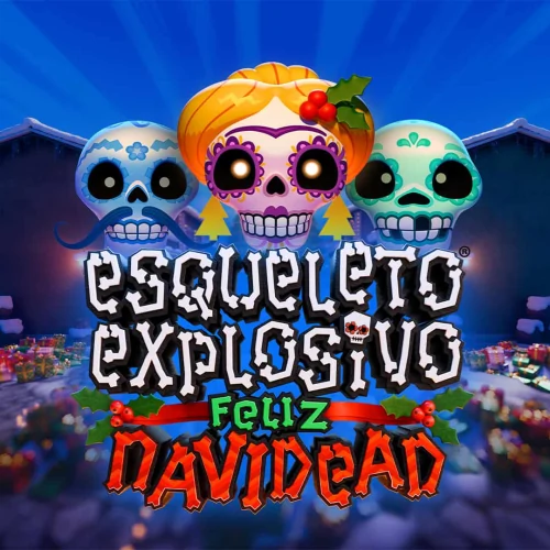 Esqueleto Explosivo Feliz Navidead