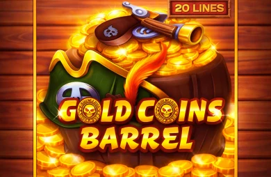 Gold Coins Barrel