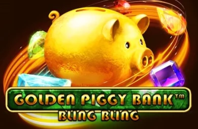 Golden Piggy Bank Bling Bling