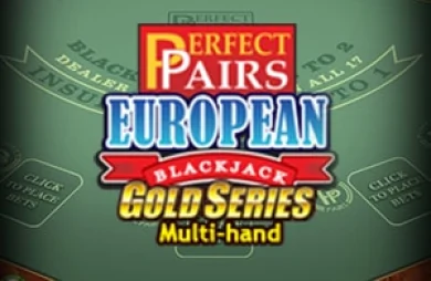 Perfect Pairs European Blackjack Gold MH
