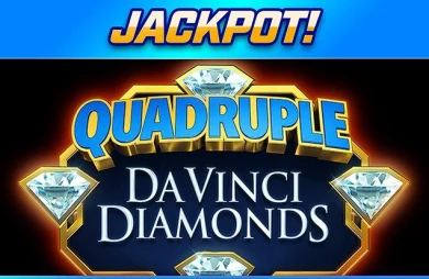 Quadruple Da Vinci Diamonds Jackpot